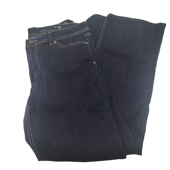 Jordache Denim - JORDACHE Women's SZ 12 Bootcut Jeans Dark Wash Y2K